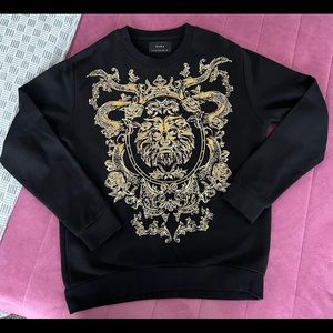 Men’s Black and Gold Zara Sweater